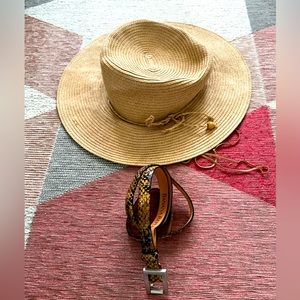 Belt, summer hat